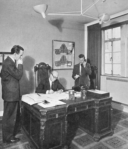 L: Bill Henderson, M: Frankland Dark; R: T. A. Eaton