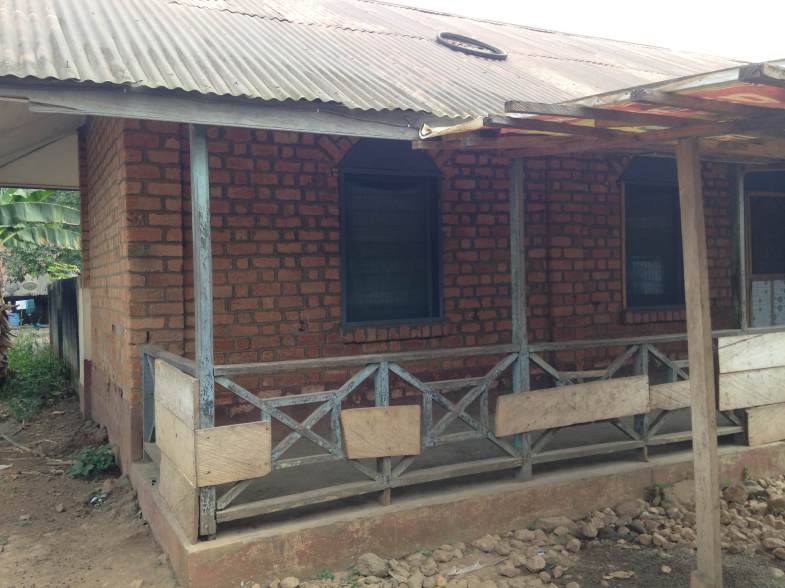 Experimental Swishcrete blocks at Kibi