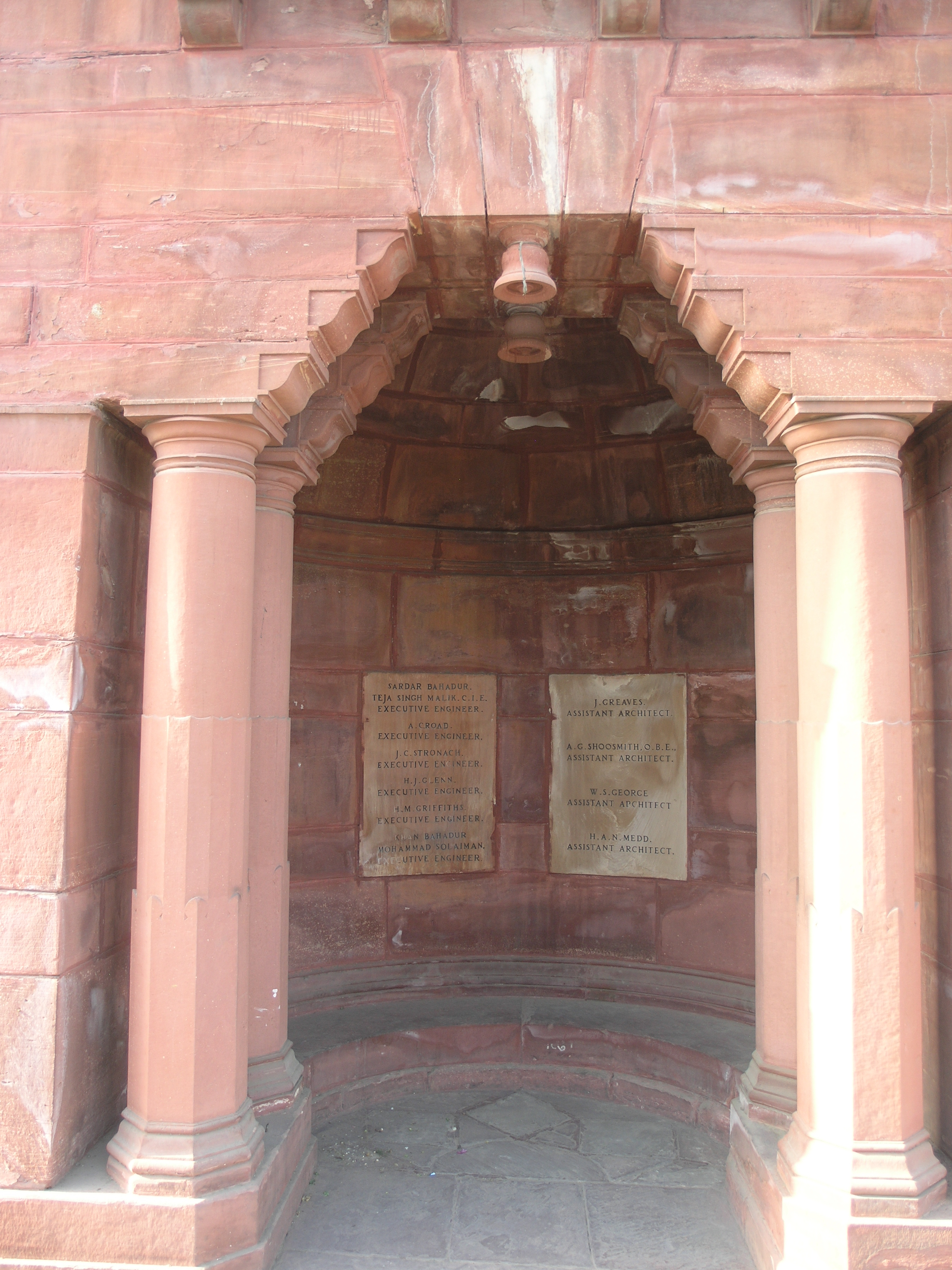 Herbert Baker: corbelled arch in New Delhi
